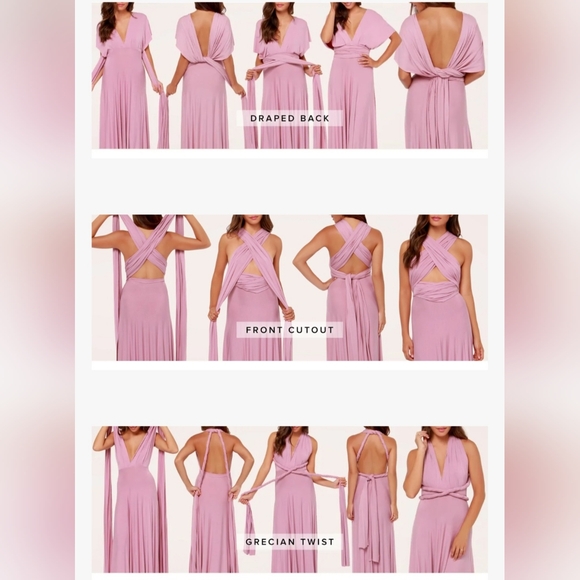 Tricks of the Trade Rusty Rose Convertible Maxi Dress - Picture 5 of 7